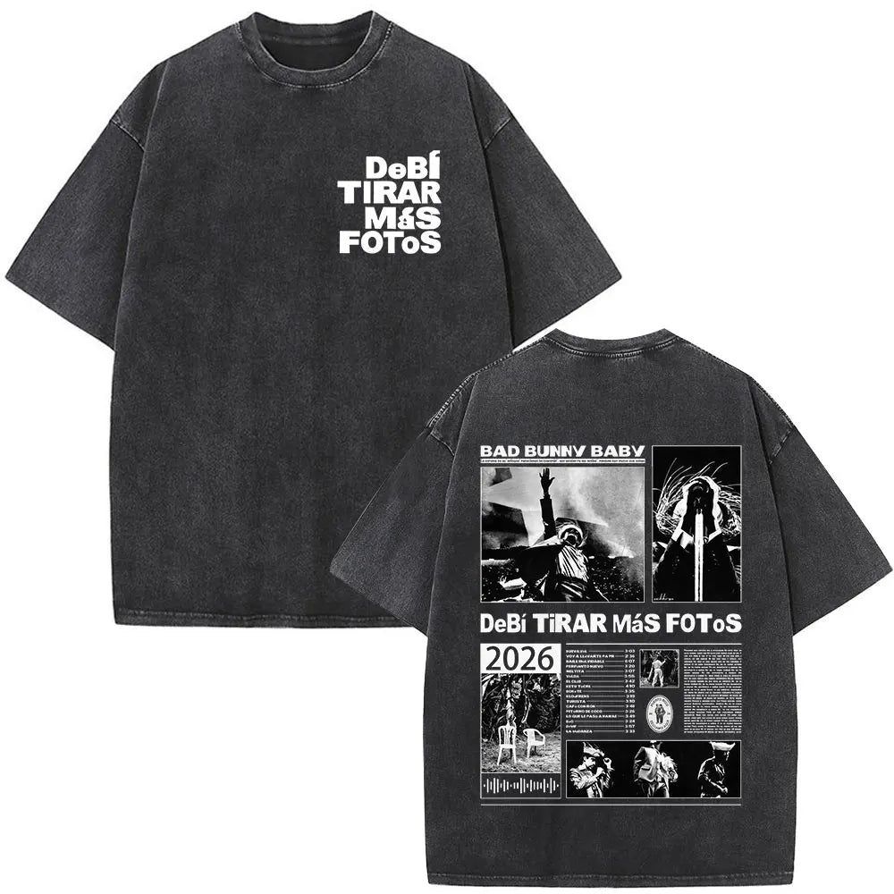 Camiseta Bad Bunny DTMF Collage Oversize