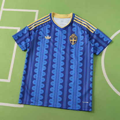 Camiseta Oficial Suecia Mundial 2026 Visitante Fan Version
