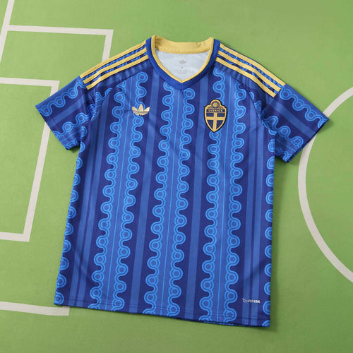 Camiseta Oficial Suecia Mundial 2026 Visitante Fan Version