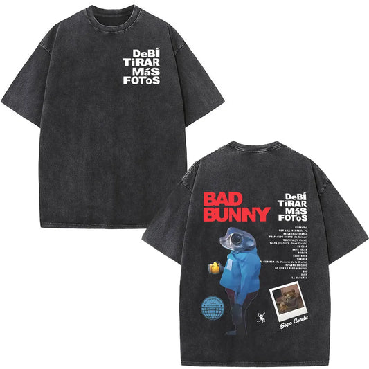 Top Crop Bad Bunny Sapo Blue&black