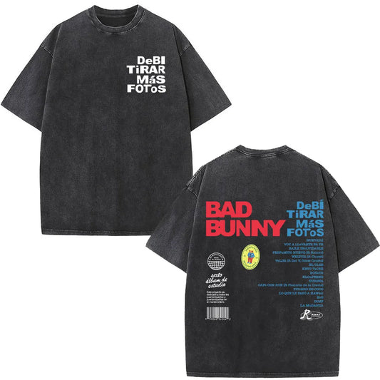 Top Crop Bad Bunny Blue&Black