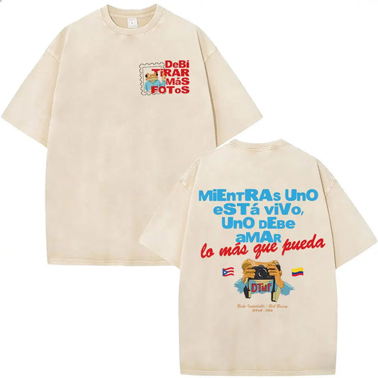 Camiseta DTMF Mientras Uno Está Vivo Oversize