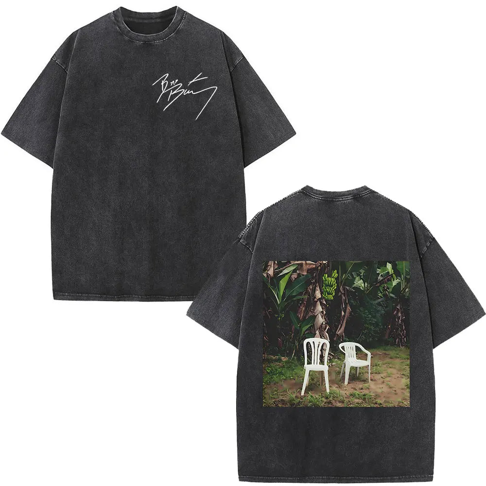 Top Crop Bad Bunny Álbum Black