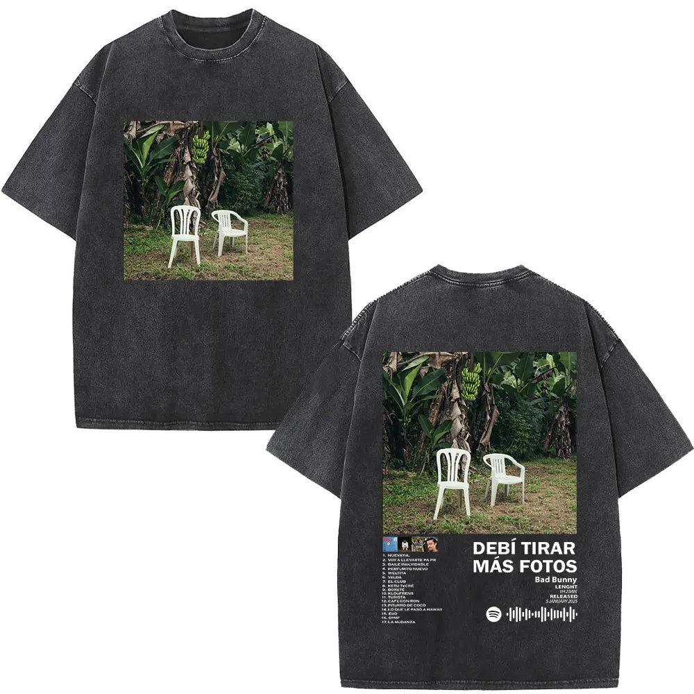 Top Crop Bad Bunny Álbum Black