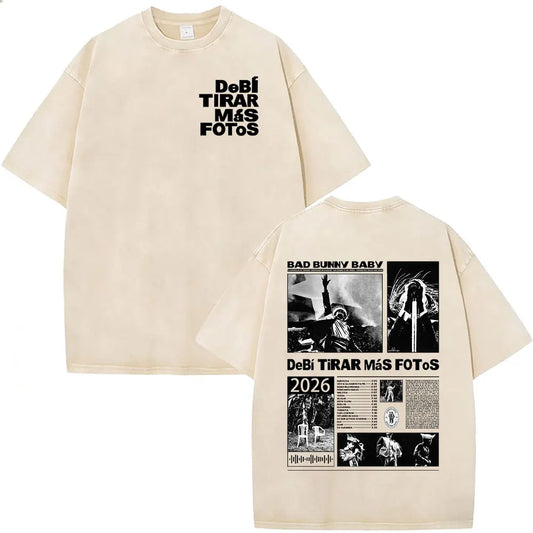 Camiseta Bad Bunny DTMF Collage Oversize