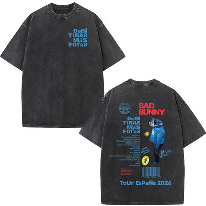Top Crop Bad Bunny Blue&Black