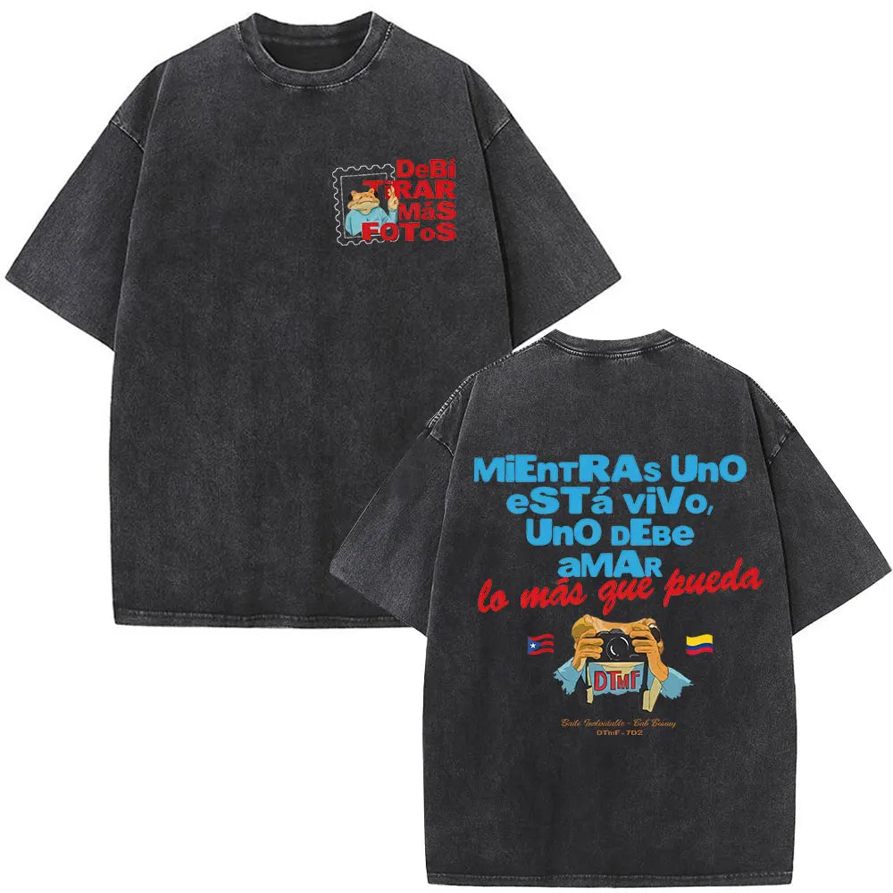Camiseta DTMF Mientras Uno Está Vivo Oversize
