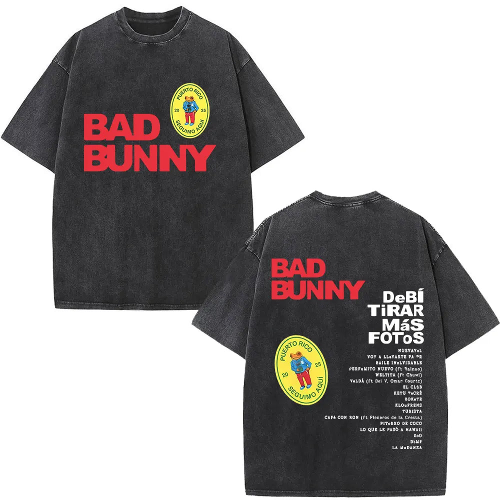 Top Crop Bad Bunny DTMF PR Black