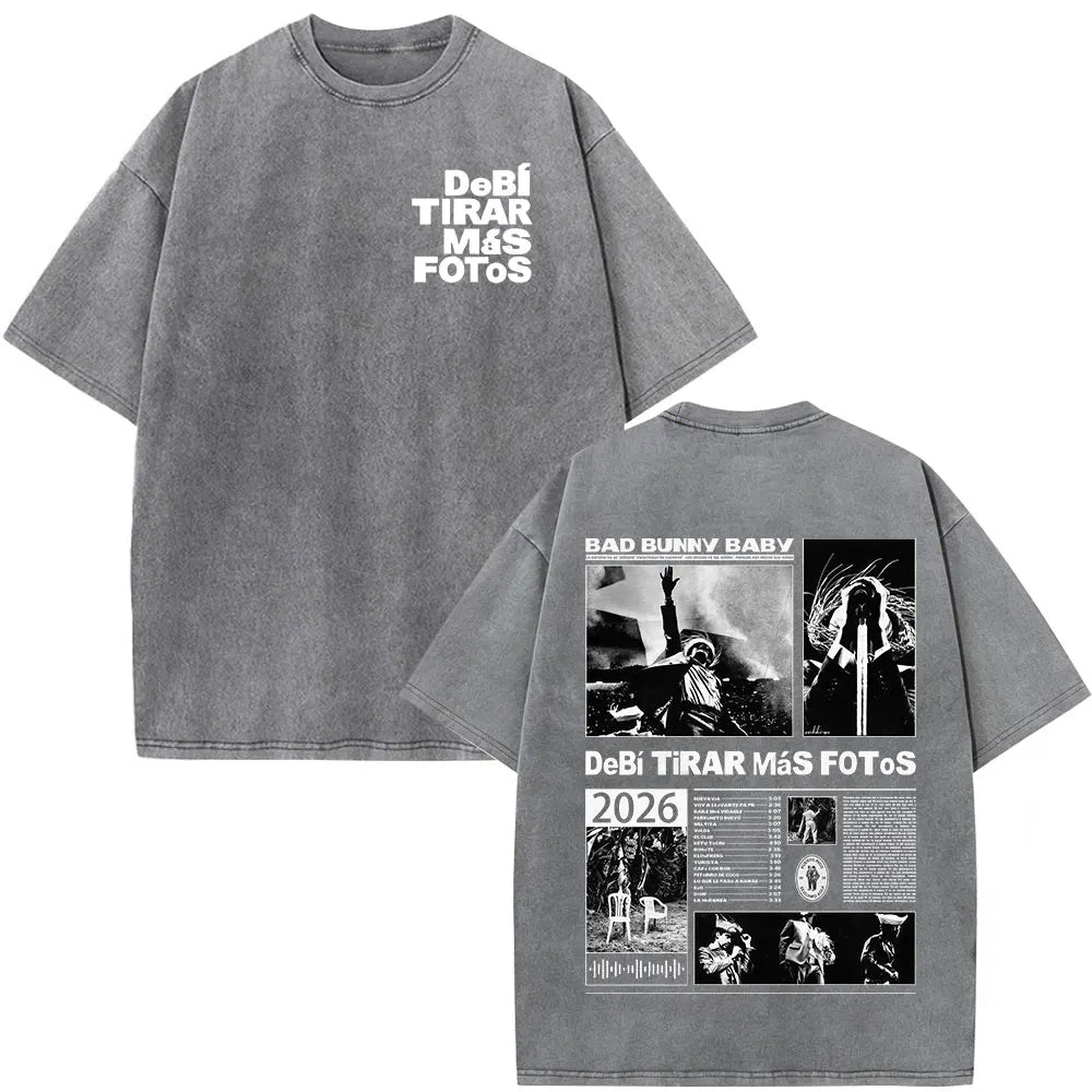 Camiseta Bad Bunny DTMF Collage Oversize