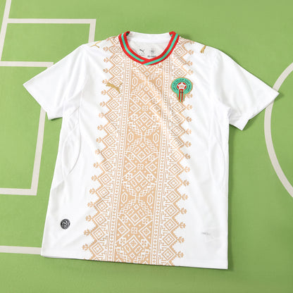 Camiseta Oficial Marruecos Mundial 2026 Visitante Fan Version